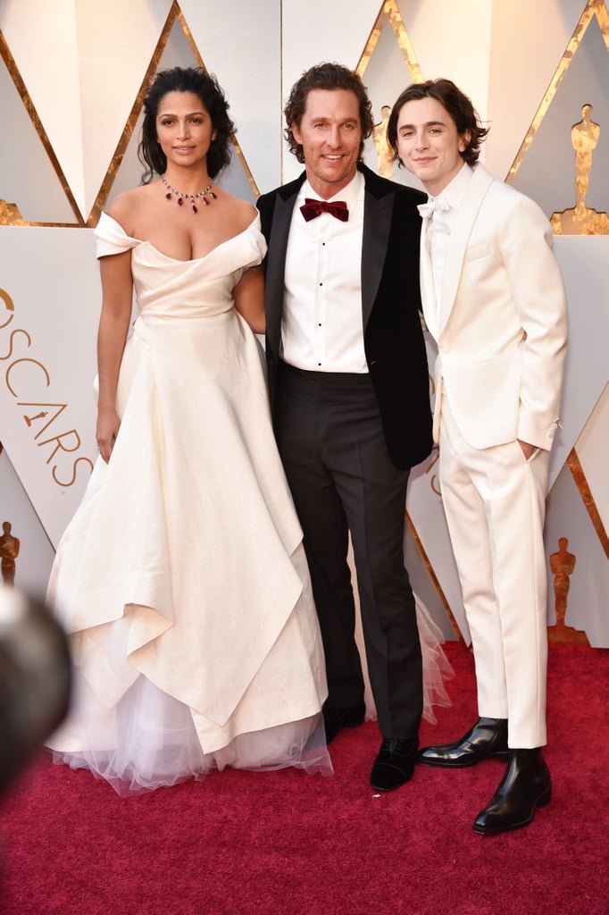 Timothée Chalamet With Matthew McConaughey at 2018 Oscars