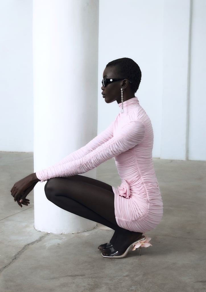 Magda Butrym x H&M Pink Ruched Dress