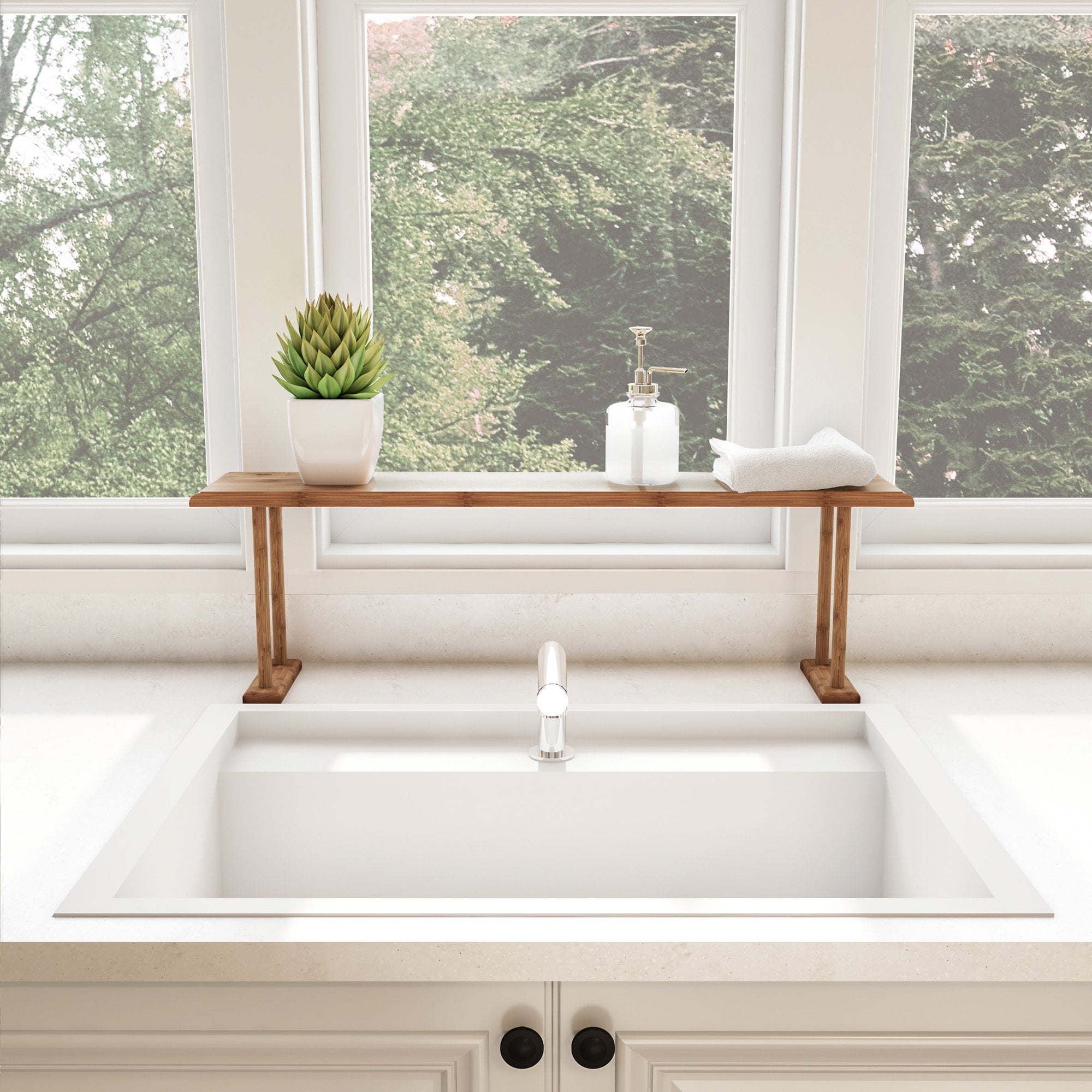Bamboo Sink Shelf Countertop Organizer Walmart Just Blew Us Away