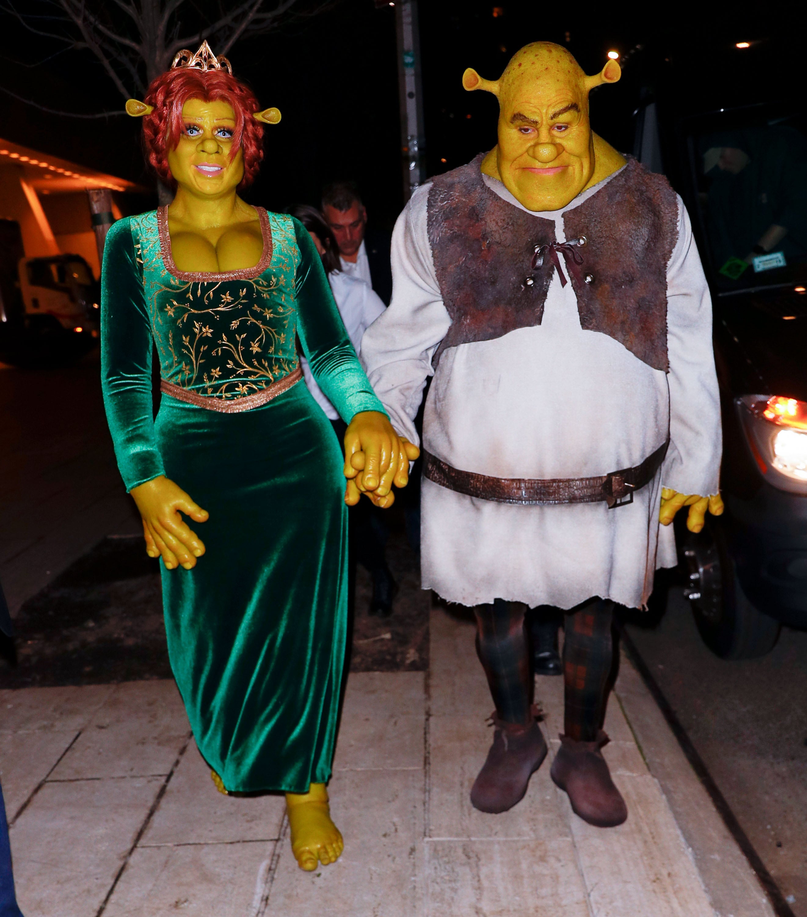 Burning Outfit Transformation, Shrek Costume for Teachers