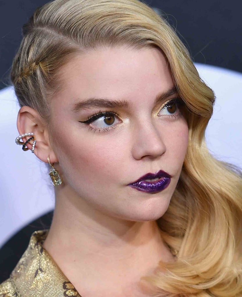 Anya Taylor-Joy's Purple Lipstick | 19 Easy Party Makeup Looks to Try ...