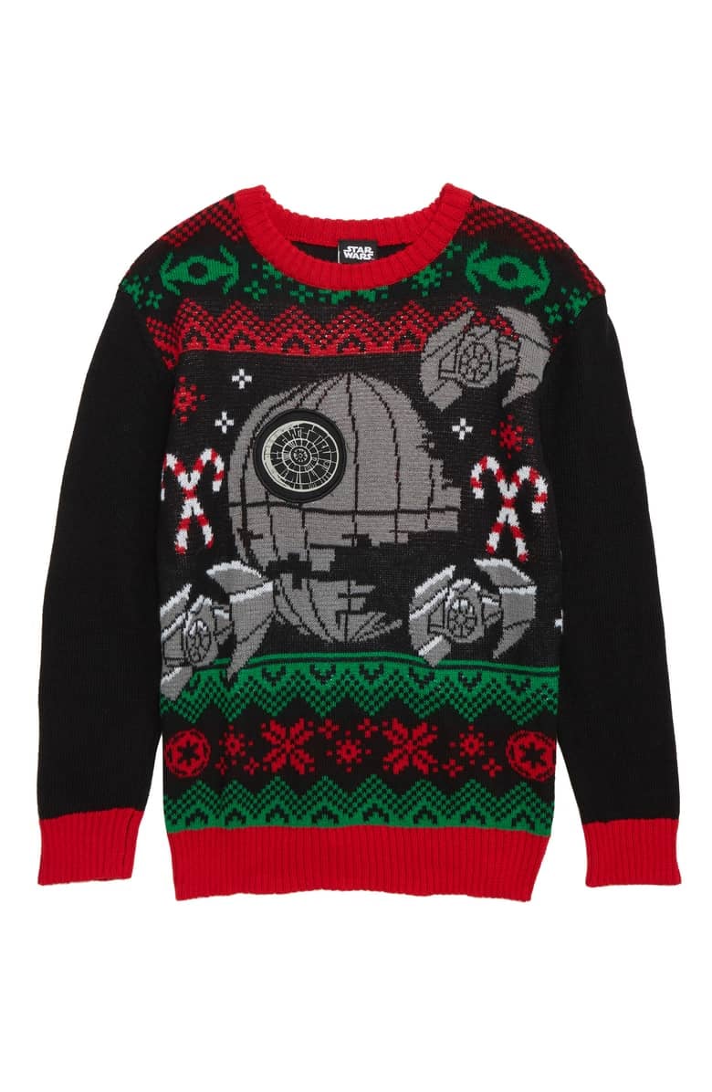 Jem x Star Wars Death Star Musical Holiday Sweater These Star