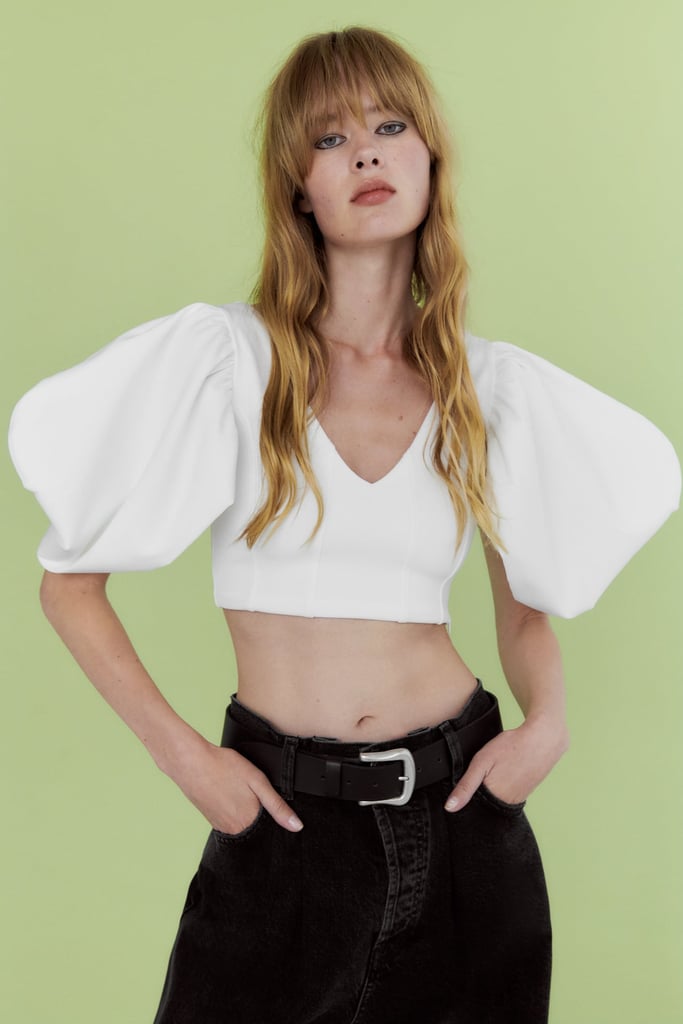 A Cropped Look: Zara Voluminous Corset Top