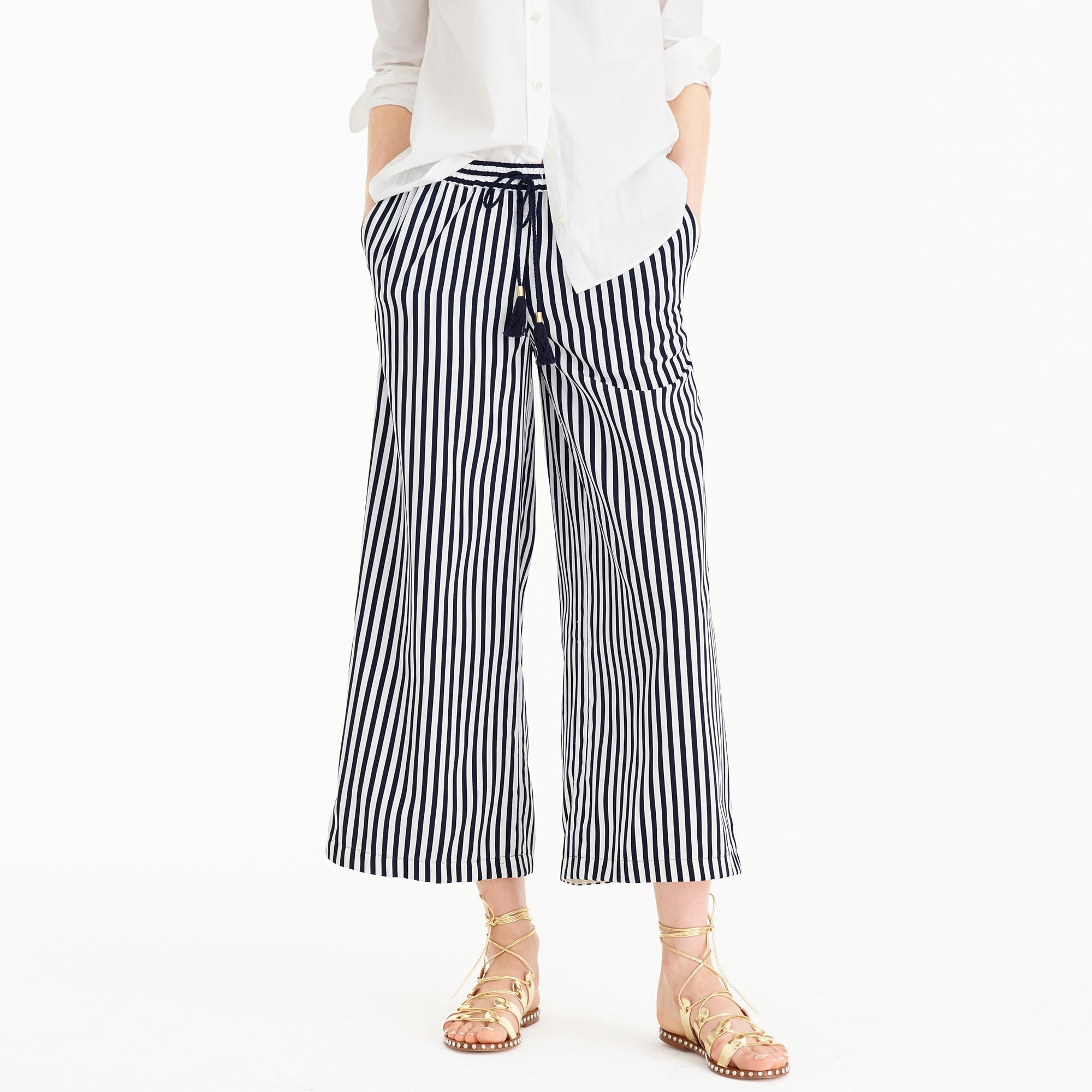 j crew striped pants