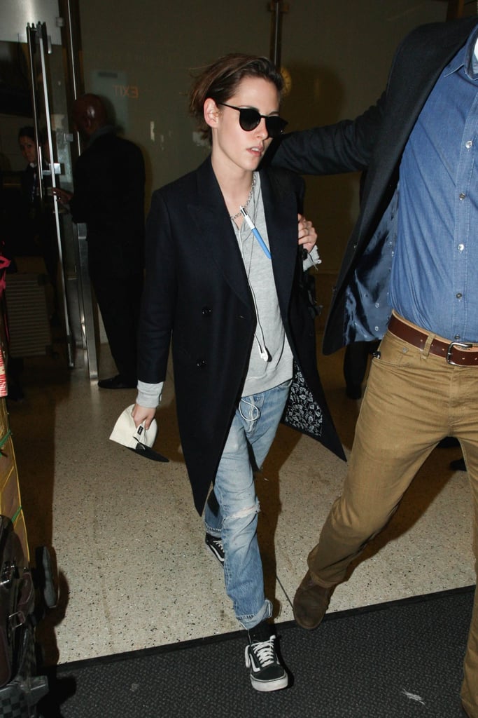 Kristen Stewart at LAX January 2016 | POPSUGAR Celebrity