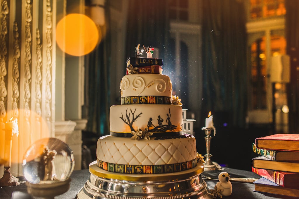 This wedding cake looks too unreal to eat.