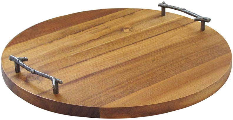 American Atelier Round Wooden Tray
