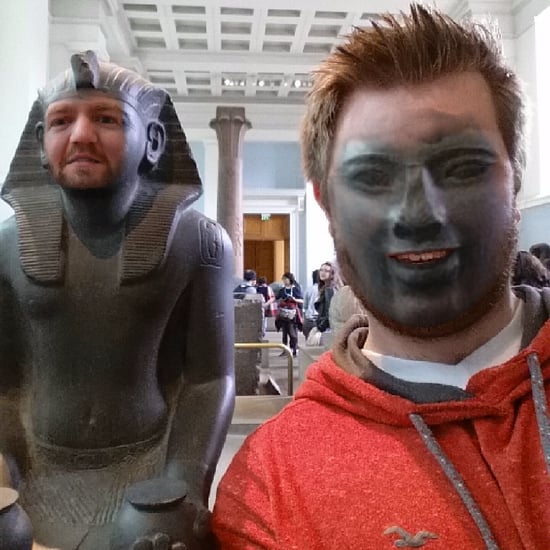 Man Face Swaps at the Museum