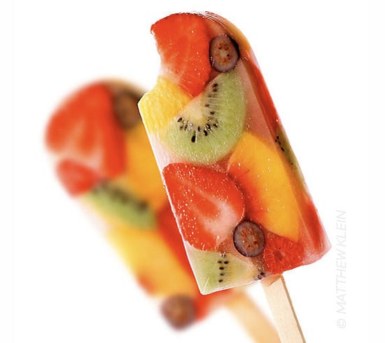 You can actually see the fruits in this colorful popsicle! Your tots will enjoy figuring out what's inside their treat as much as they'll enjoy eating it.