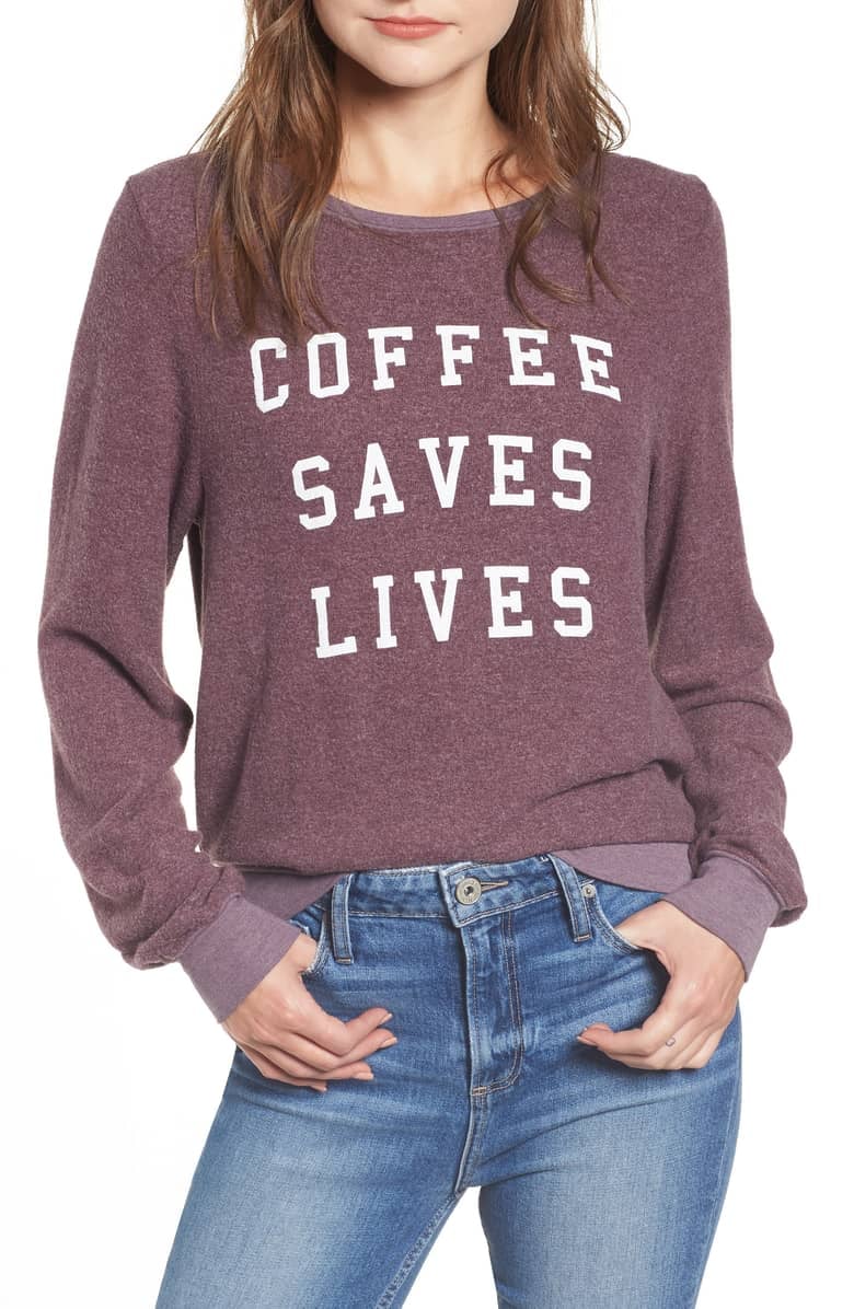 "Coffee Saves Lives" Pullover