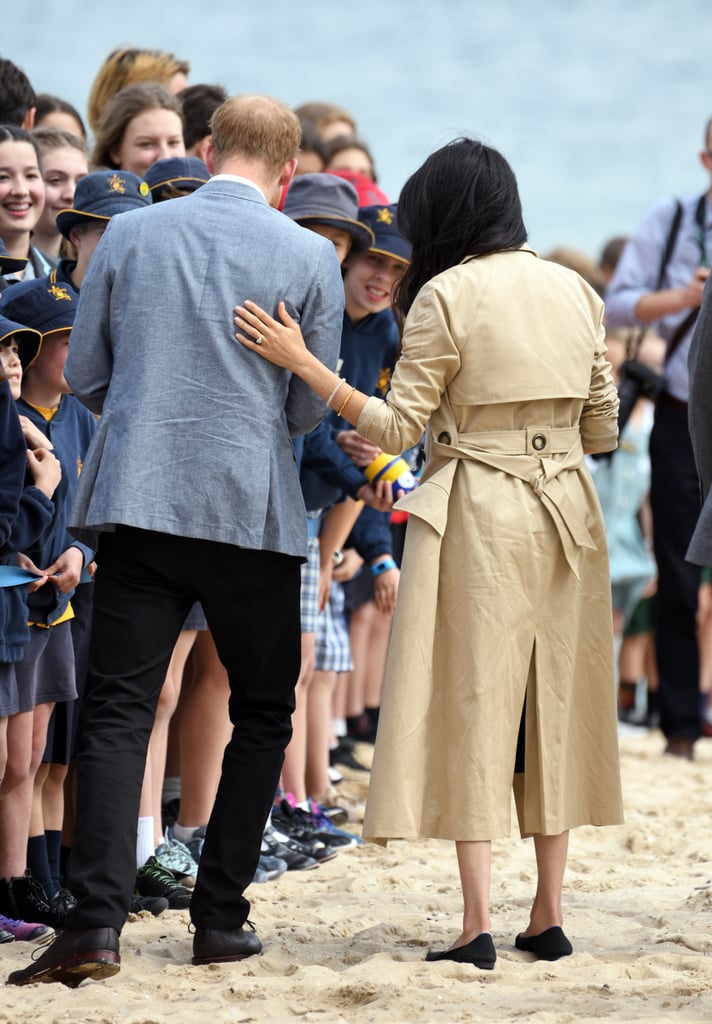 Meghan Markle Black Club Monaco Dress on the Beach 2018