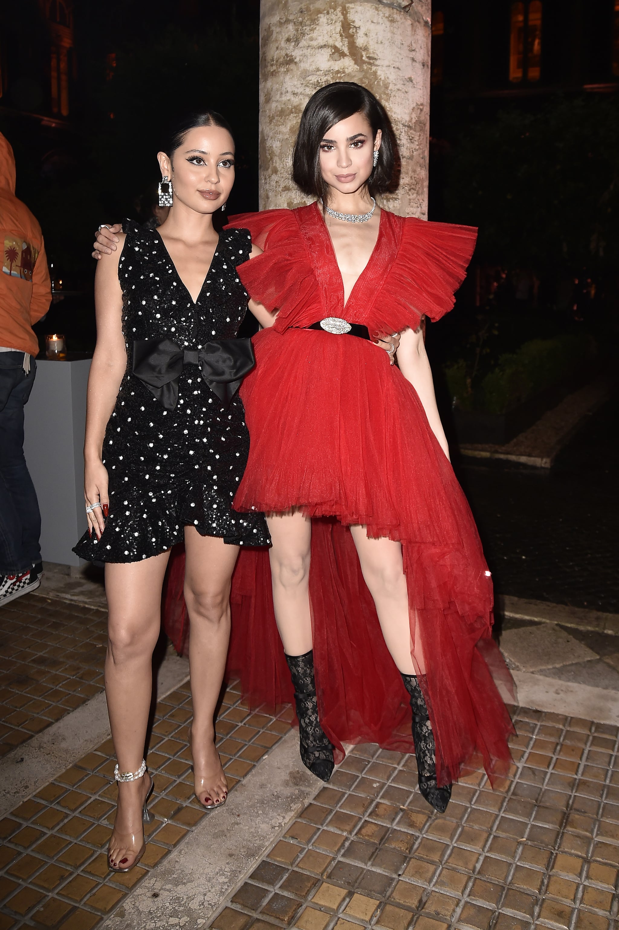 sofia carson red dress