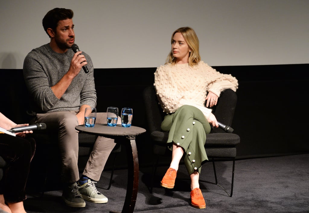 Emily Blunt and John Krasinski at A Quiet Place Screening