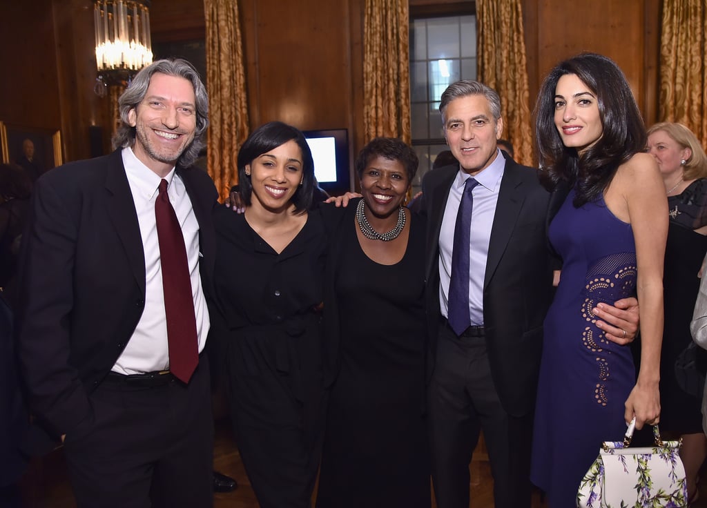 George and Amal Clooney at The 100 LIVES Initiative
