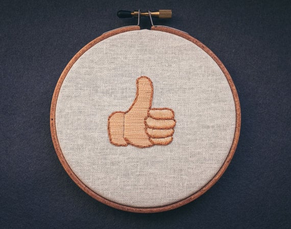 Thumbs-Up Four-Inch Wall Hanging ($55)
