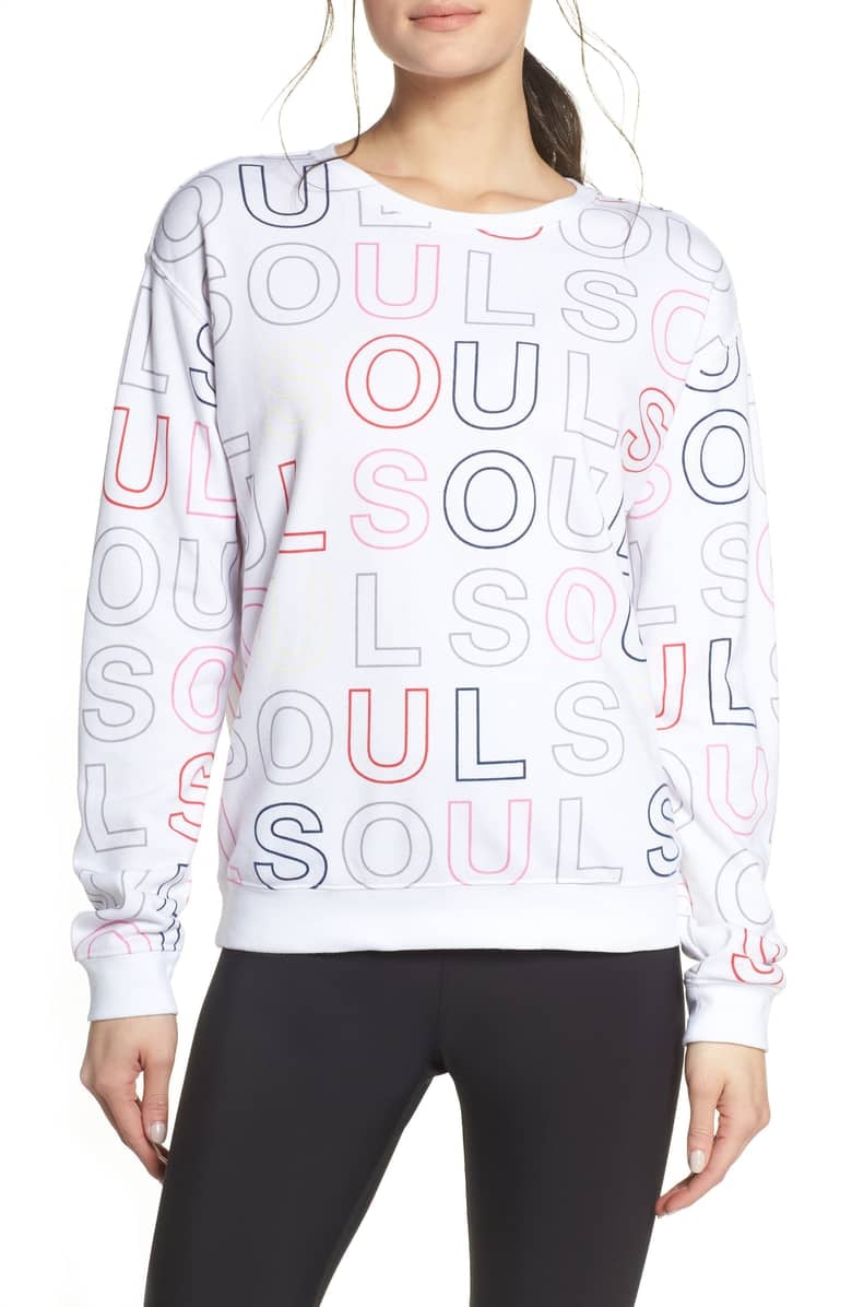 Soul by SoulCycle Knockout Print Sweatshirt