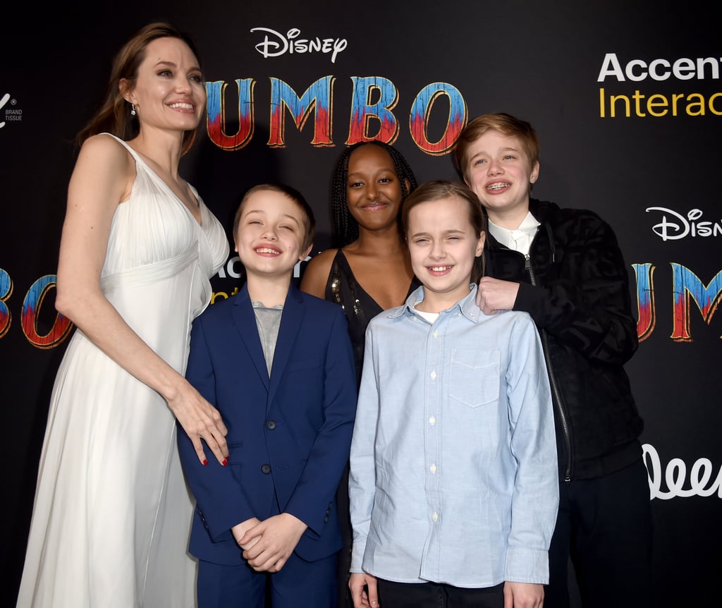 Angelina Jolie and Her Kids at Dumbo Premiere 2019