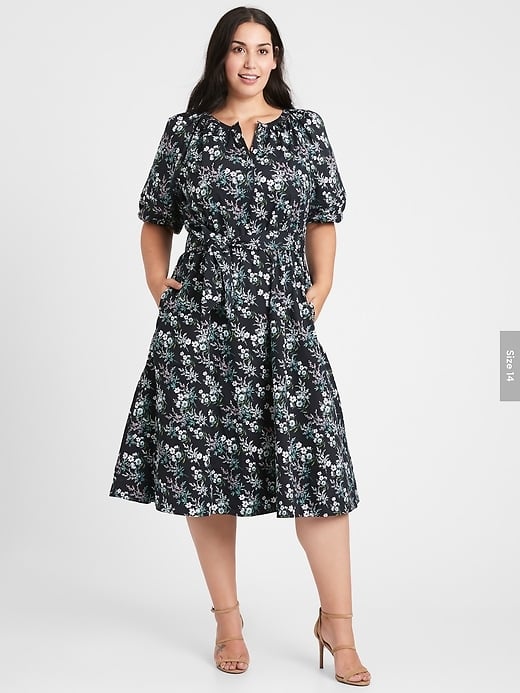 Banana Republic Poplin Midi Dress