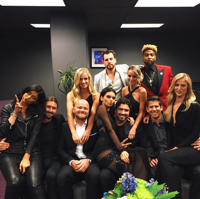 "SQUAD," Kendall wrote beneath a photo of the Jenner family, who wore all black in support of Caitlyn.