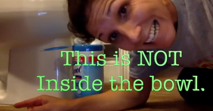 Moms Video Teaching How To Pee Inside The Toilet Bowl POPSUGAR Family