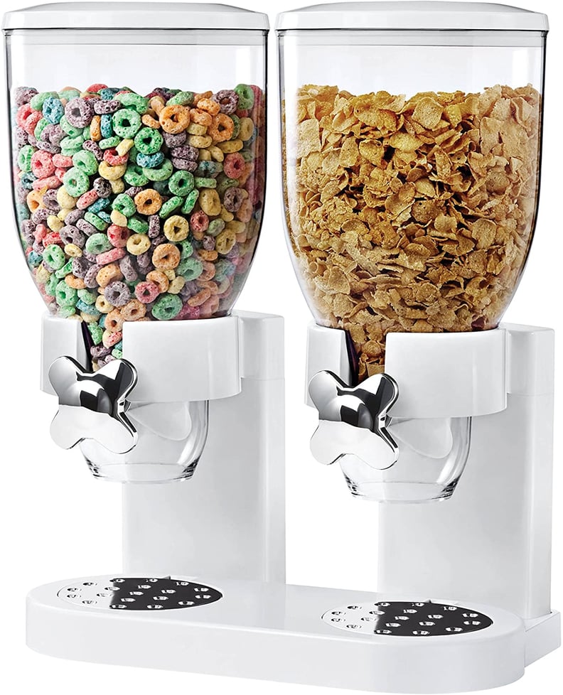 Zevro /GAT201C Indispensable Dry Food Dispenser, Dual Control, White/Chrome