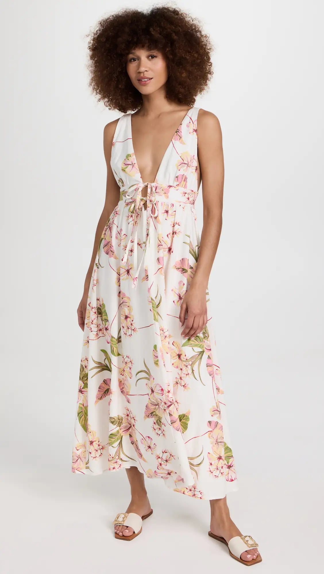 maxi dress for small bust Eawtki Women's One Shoulder Puff Sleeve Maxi Dress With Pockets Loose Fit  Casual Summer Linen Blend Dress