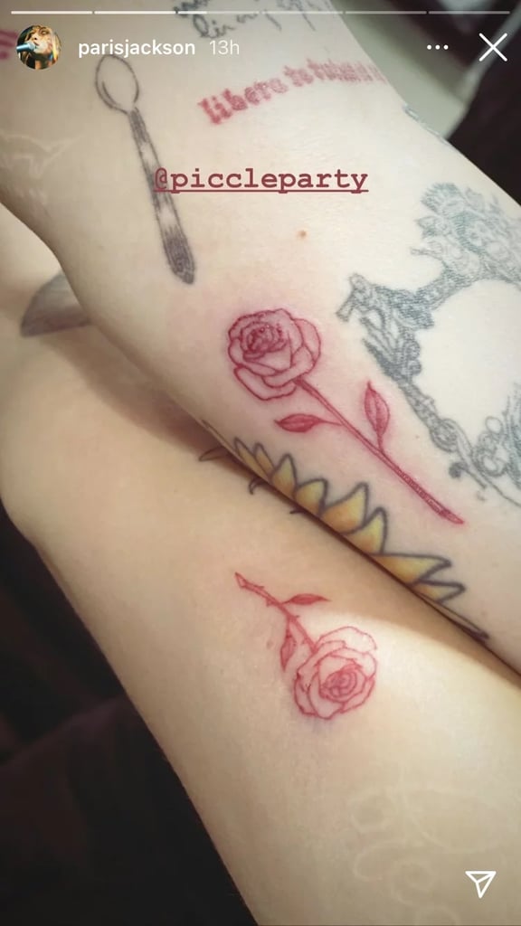 Paris Jackson's Rose Arm Tattoo
