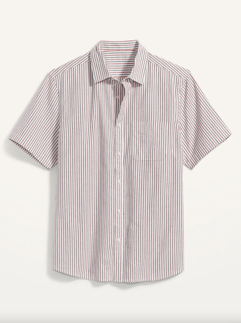 Old Navy Everyday Built-In Flex Matching Stripe Short-Sleeve Shirt For Men