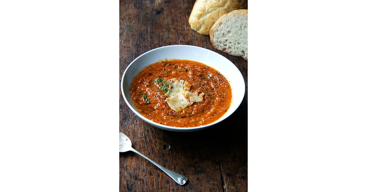 Roasted Tomato and Bread Soup Vegetarian Recipes For Dinner POPSUGAR Food Photo 36