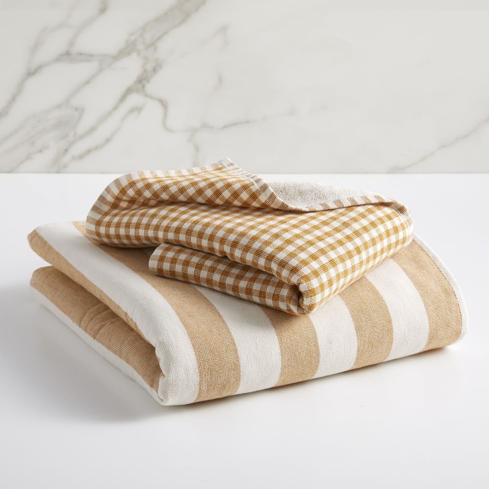 Heather Taylor Home Stripe & Gingham Towels