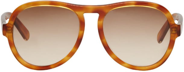 Warm up with these honey-tone Chloé Tortoiseshell Aviator Sunglasses ($310).