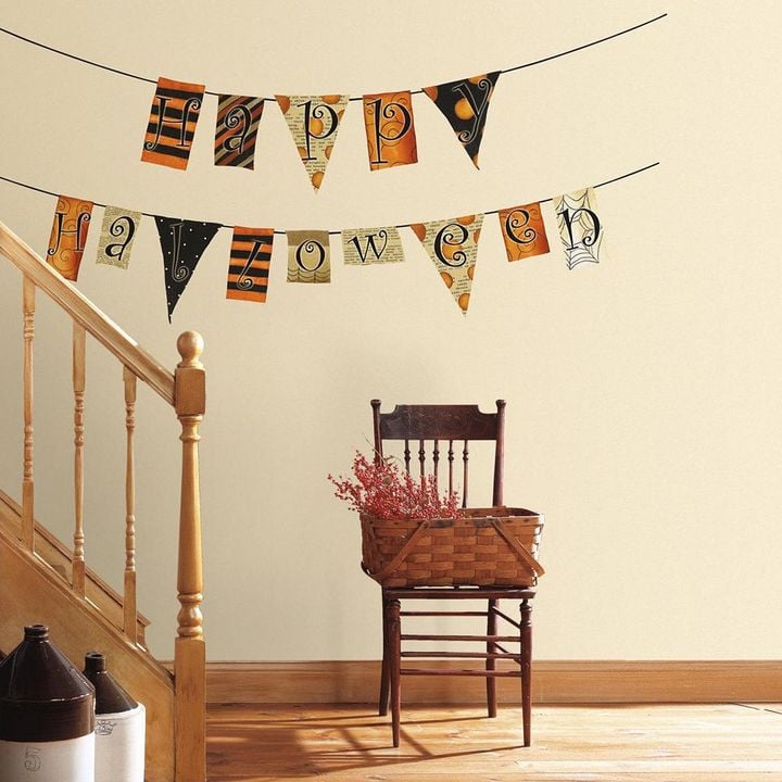 Roommates Happy Halloween Garland Wall Decals ($20)