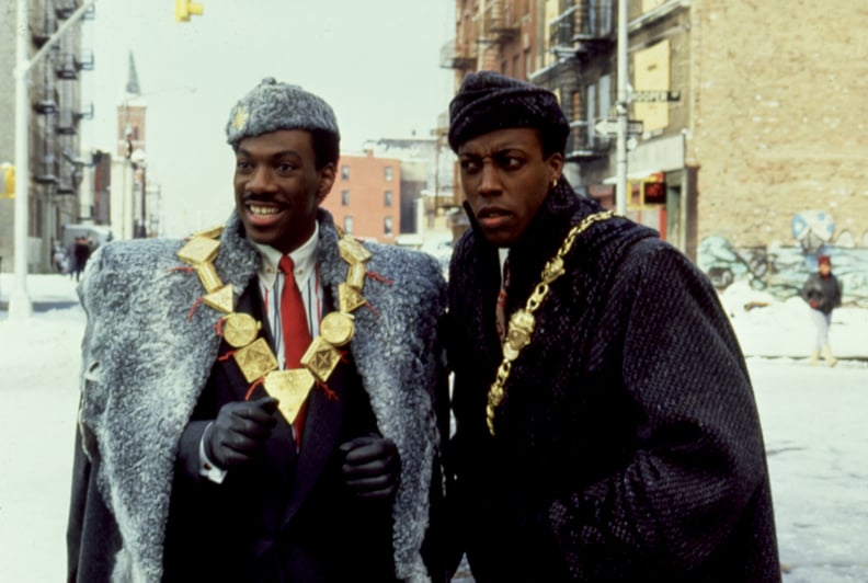 COMING TO AMERICA, Eddie Murphy, Arsenio Hall, 1988