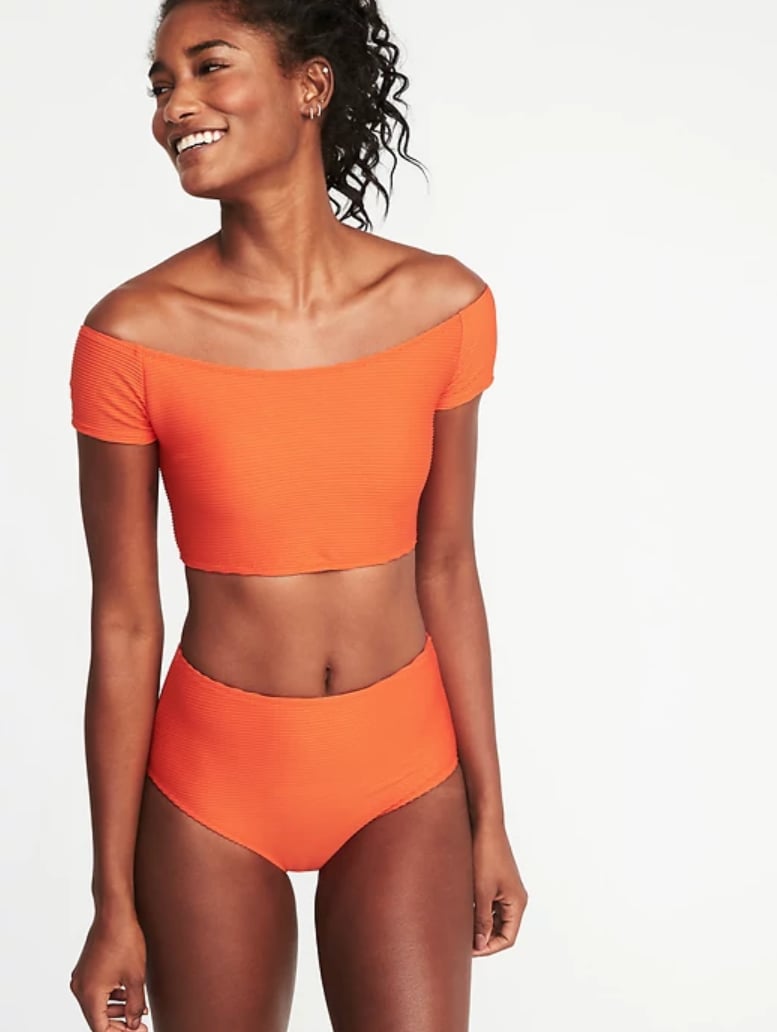 Smocked high outlet waisted bikini