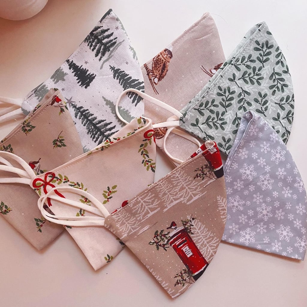 Christmas Face Masks ChristmasThemed Fabric Face Masks POPSUGAR