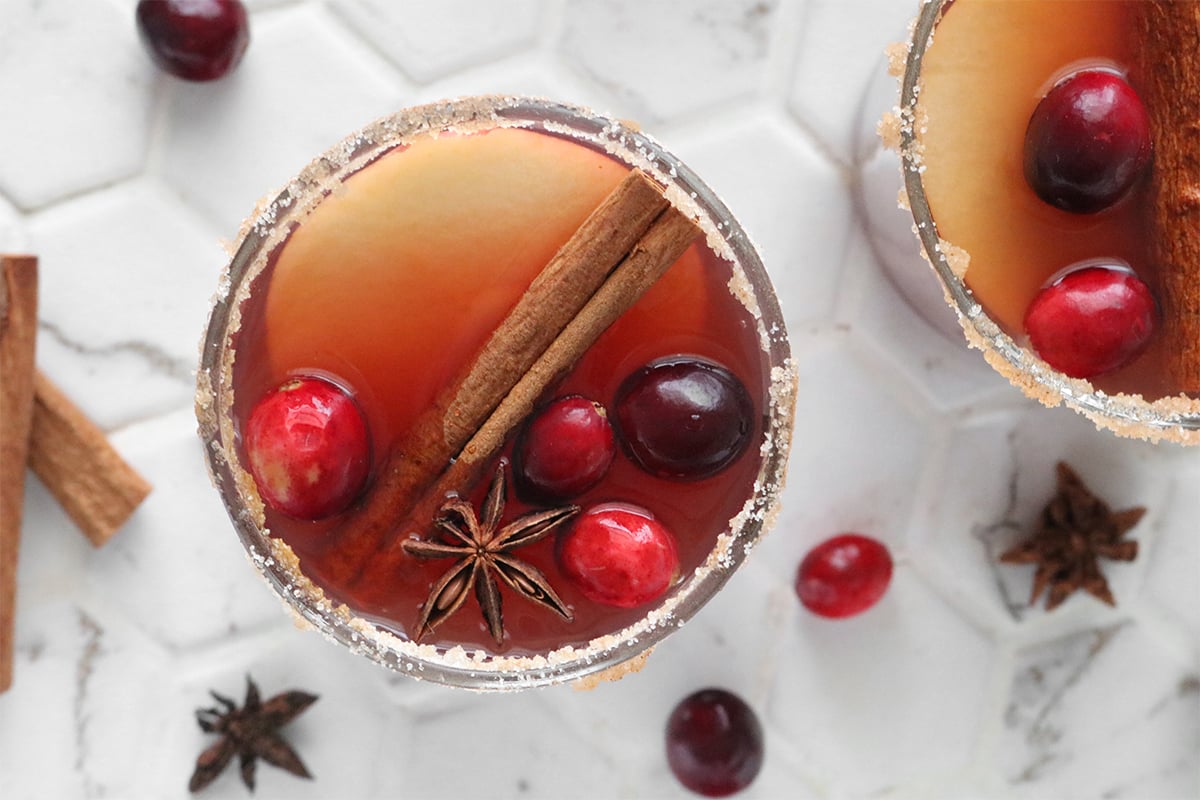 Spiced Cranberry Apple Hot Toddy