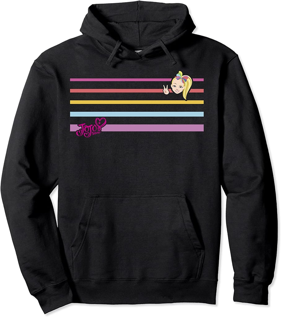 A Cozy Gift: JoJo Siwa Rainbow Stripes Peace Sign Hoodie