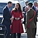 Kate Middleton Red Carolina Herrera Coat February 2019