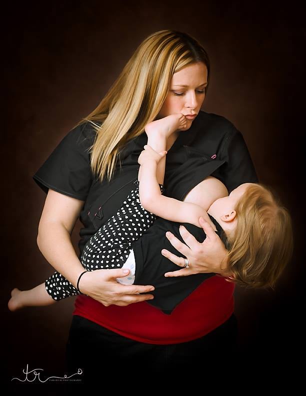 Labor and Delivery Nurse Breastfeeding Moms in Uniform POPSUGAR