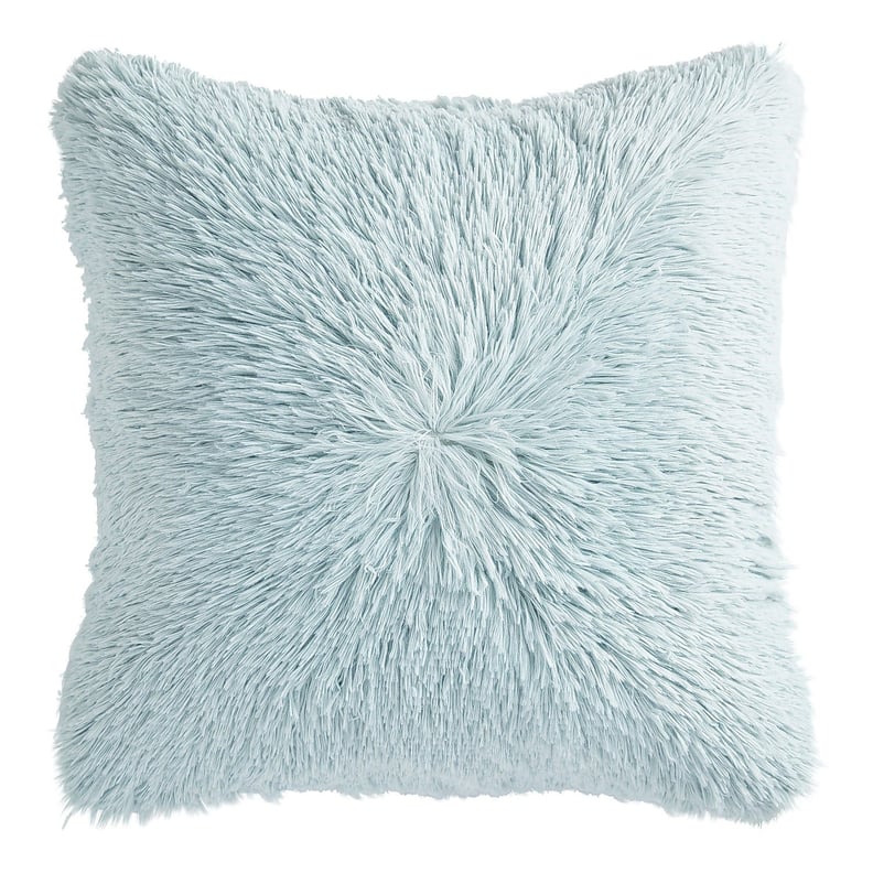 Shaggy Oversized Icy Blue Pillow