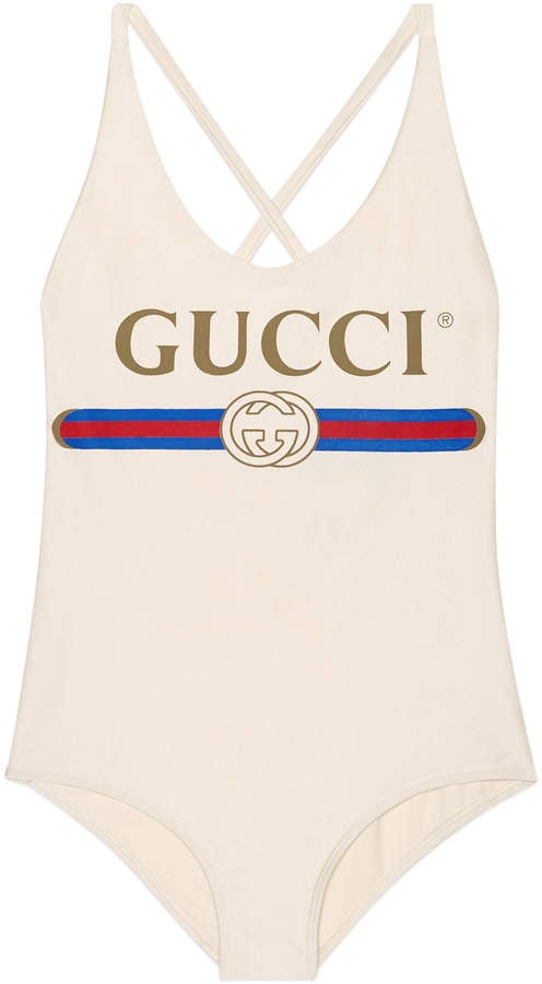 Gucci Sparkling Swimsuit With Logo