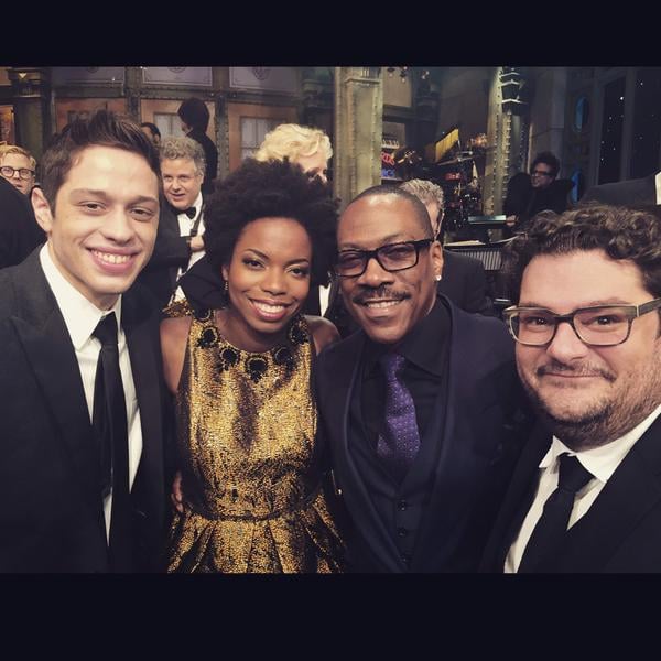 Pete Davidson took an opportunity to nab a picture with Eddie Murphy.