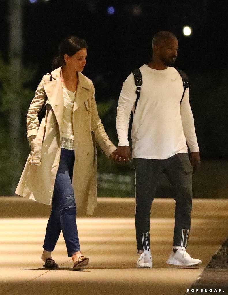 Katie Holmes With Corinne and Jamie Foxx in LA April 2019