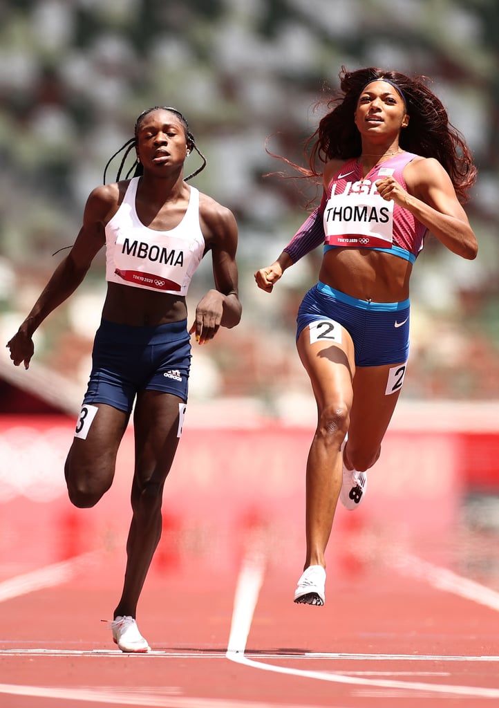 Gabby Thomas Finishes Second to Namibia’s Christine Mboma in 200m Prelim at the 2021 Olympics
