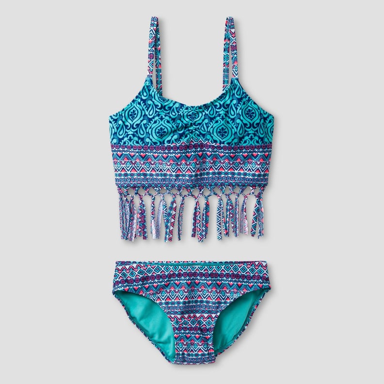 Xhilaration Girls' Bikini With Fringe