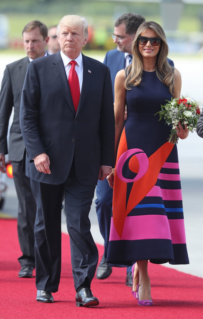 Melania in Delpozo, July