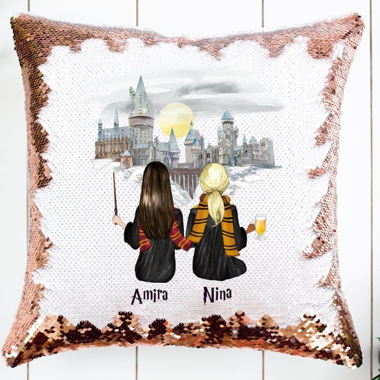 Harry Potter Custom Best Friends Sequin Pillow on Etsy