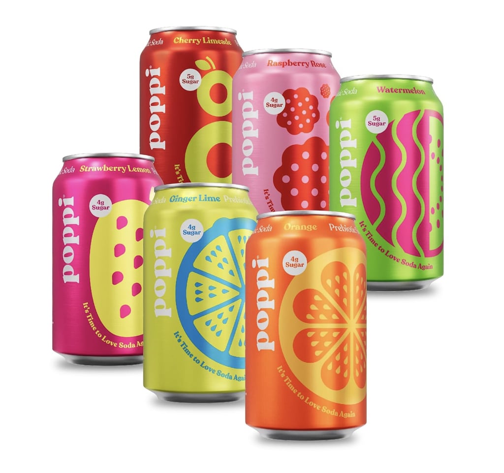 Poppi Sparkling Prebiotic Soda, Pack of 12 ($19, originally $29)
If you love a fun beverage, these Poppi sodas are right up your alley. With only five grams of sugar, less than 25 calories, and a splash of apple cider vinegar, these drinks are a great (and delicious) alternative to soda. We love this pack for all the unique flavors, including raspberry rose and cherry limeade.
Editor Quote: "I've tried almost every flavor, and I'm impressed by how flavorful these sodas are without all the additives and other ingredients that aren't good for your health." — Tamara Pridgett, shopping former associate editor
