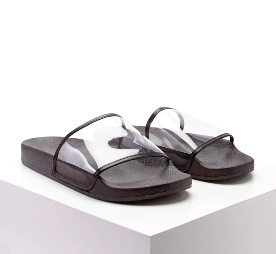 Dance to Calvin Harris's "Slide" in the Forever 21 Clear Slide Sandals ($18)