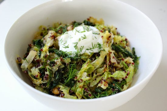 Lemony Toasted Quinoa and Cabbage Salad